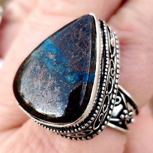 *Sale* New Bronzite 925 Silver Ring.